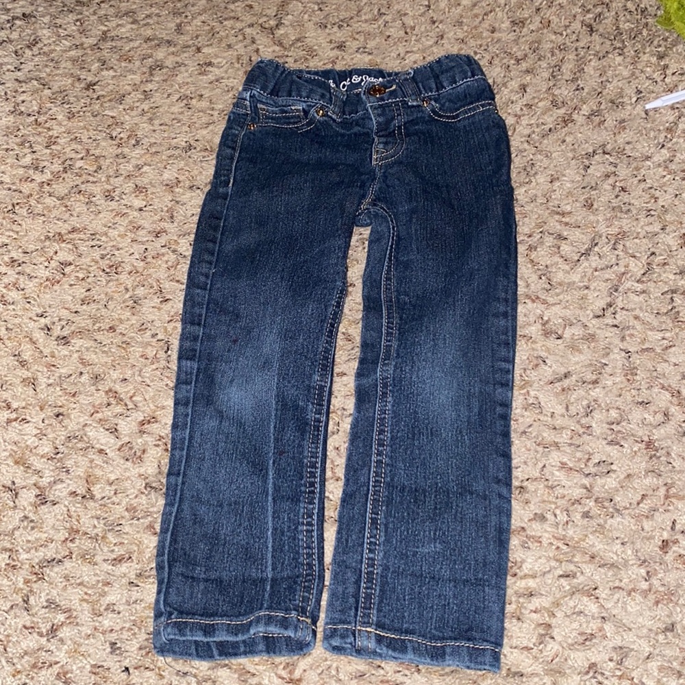 Dark denim jeans